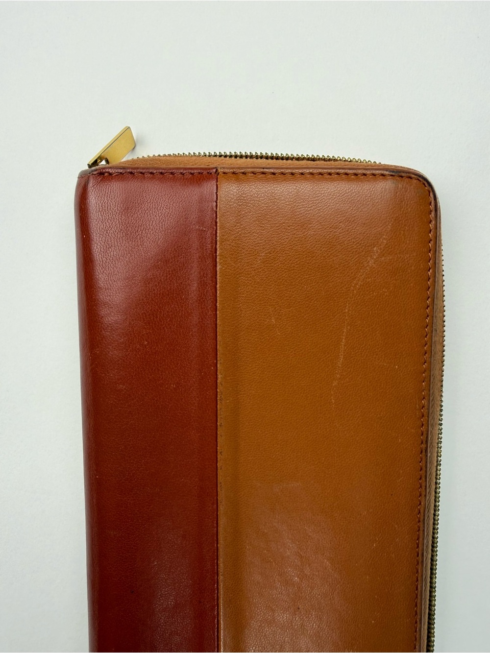 CELINE Colorblock Leather Zippered Long Wallet - Picture 15 of 16